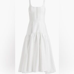 Alice & Olivia white Diana Midi dress